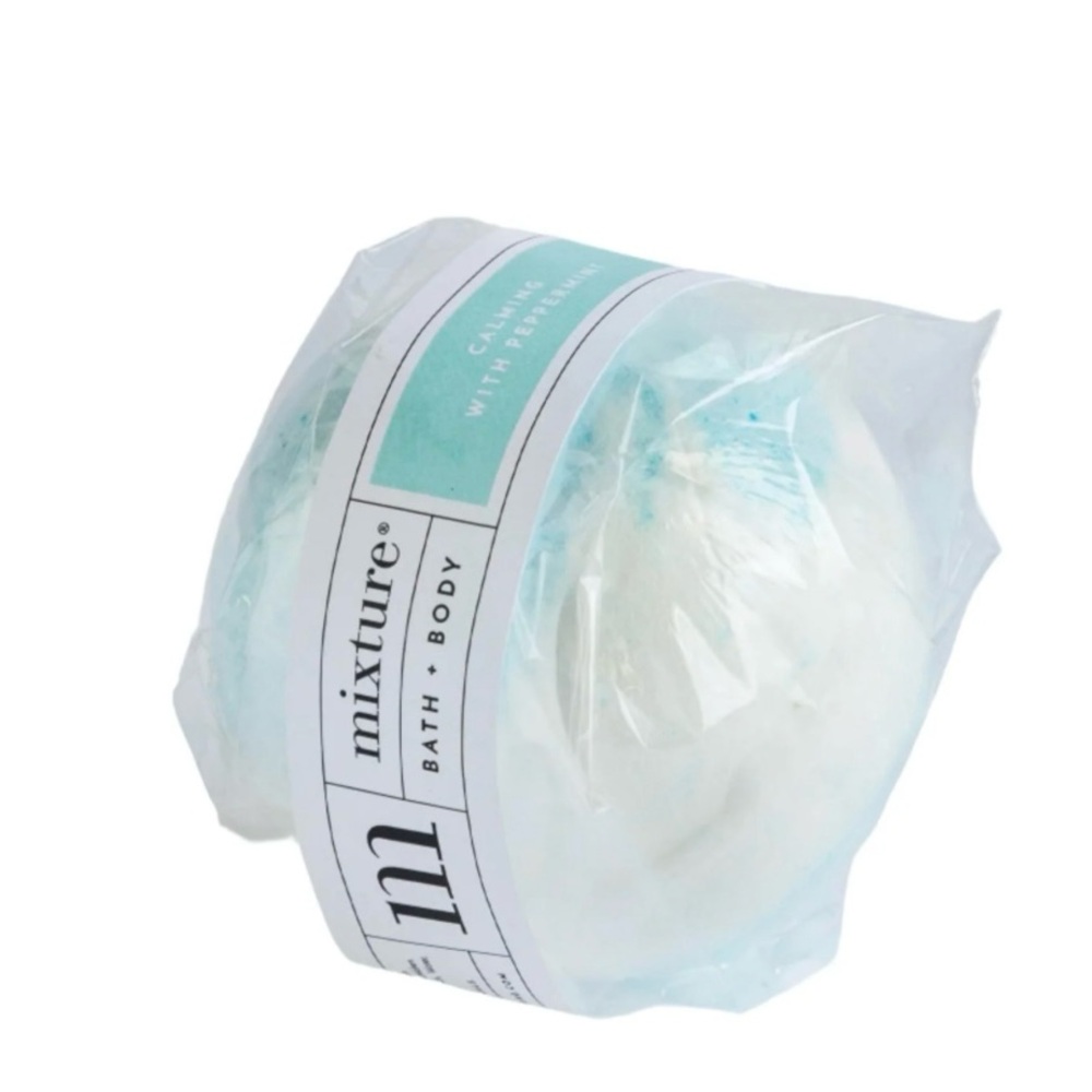 NWT NEW MIXTURE Kansas Aromatherapy Bath Bomb Body Calming Peppermint White Blue